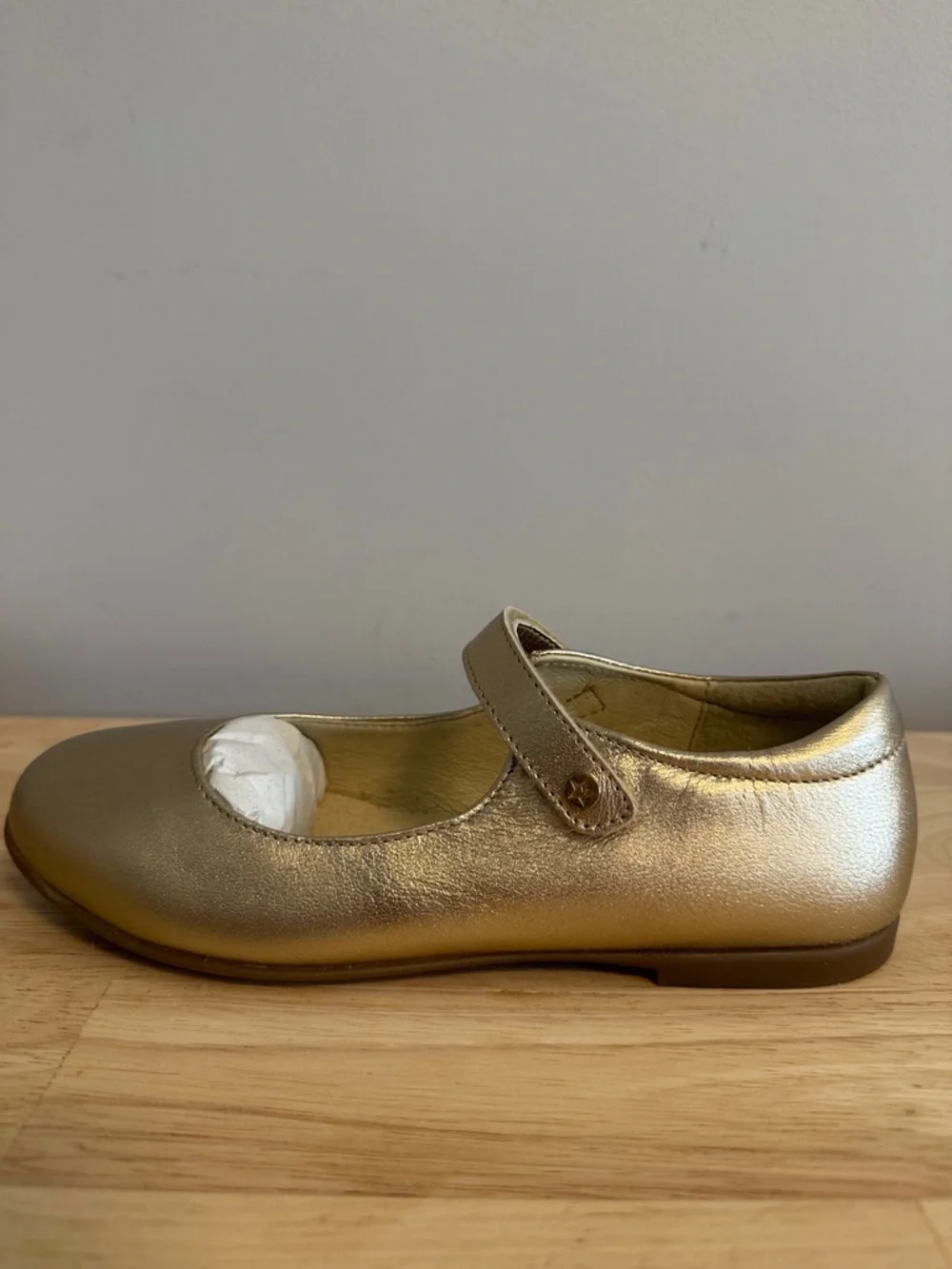 Naturino Girls Gold Mary Jane Dress Shoes